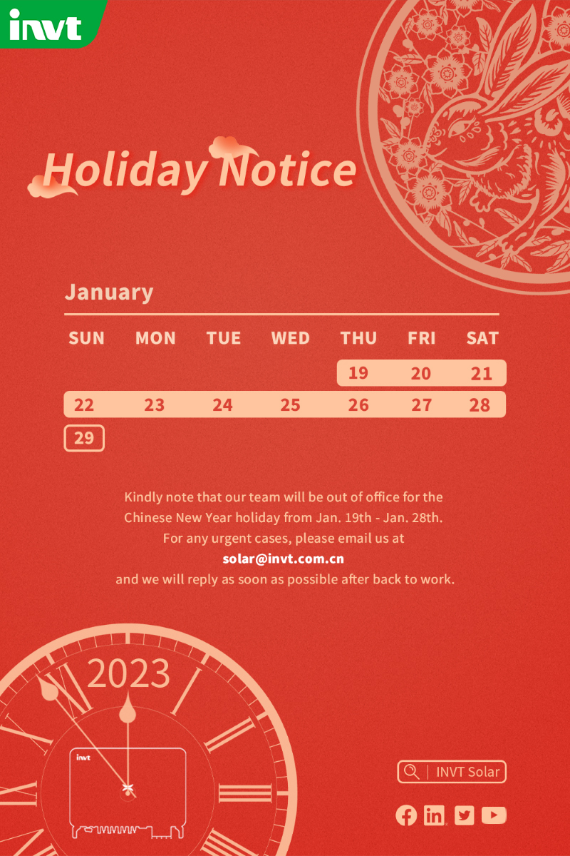 Holiday Notice of Chinese New Year